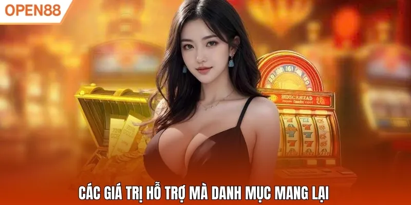 Các giá trị hỗ trợ mà danh mục mang lại